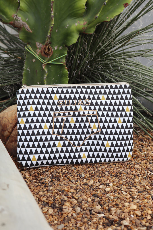 Necessaire Porta Cueca Limpinha Sujinha P Preta