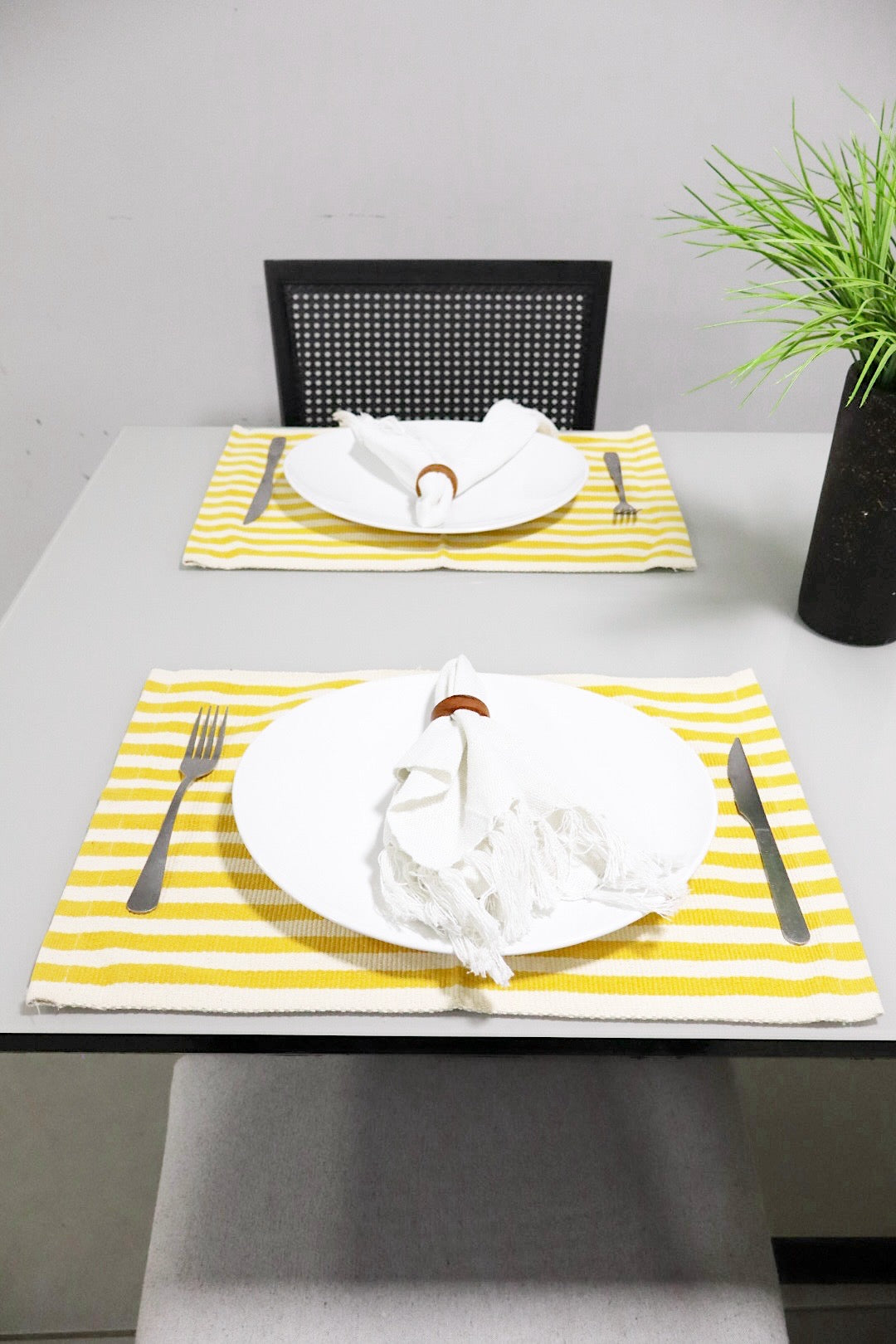 Lugar Americano Algodão Mississipi Amarelo