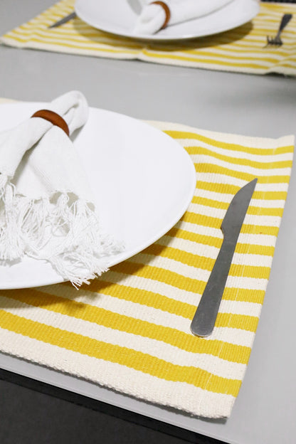 Lugar Americano Algodão Mississipi Amarelo