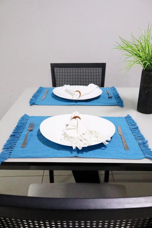 Par Jogo Americano Linha Azul Liso