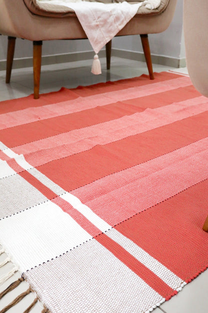 Tapete em Malha Moldura Vermelho 1,50x2,00m