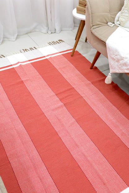 Tapete em Malha Moldura Vermelho 1,50x2,00m