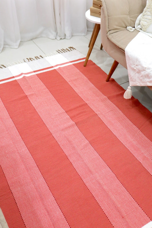 Tapete em Malha Moldura Vermelho 1,50x2,00m