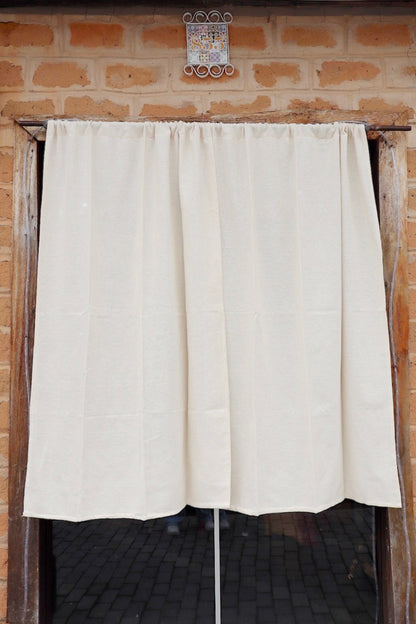 Cortina Algodão Lisa Cru 1,40mx2,00m