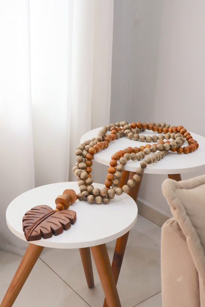 Colar / Terço de Mesa Especial Decorativo Triplo Costela de Adão