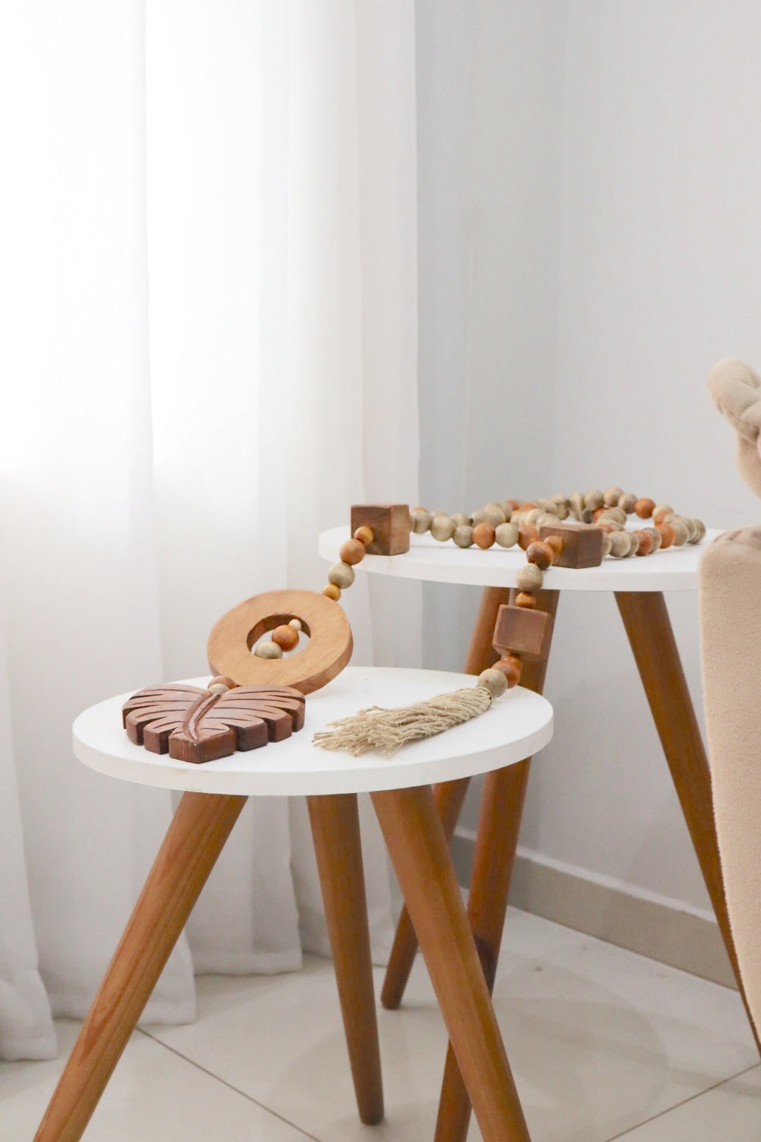 Colar / Terço de Mesa Especial Decorativo Costela de Adão