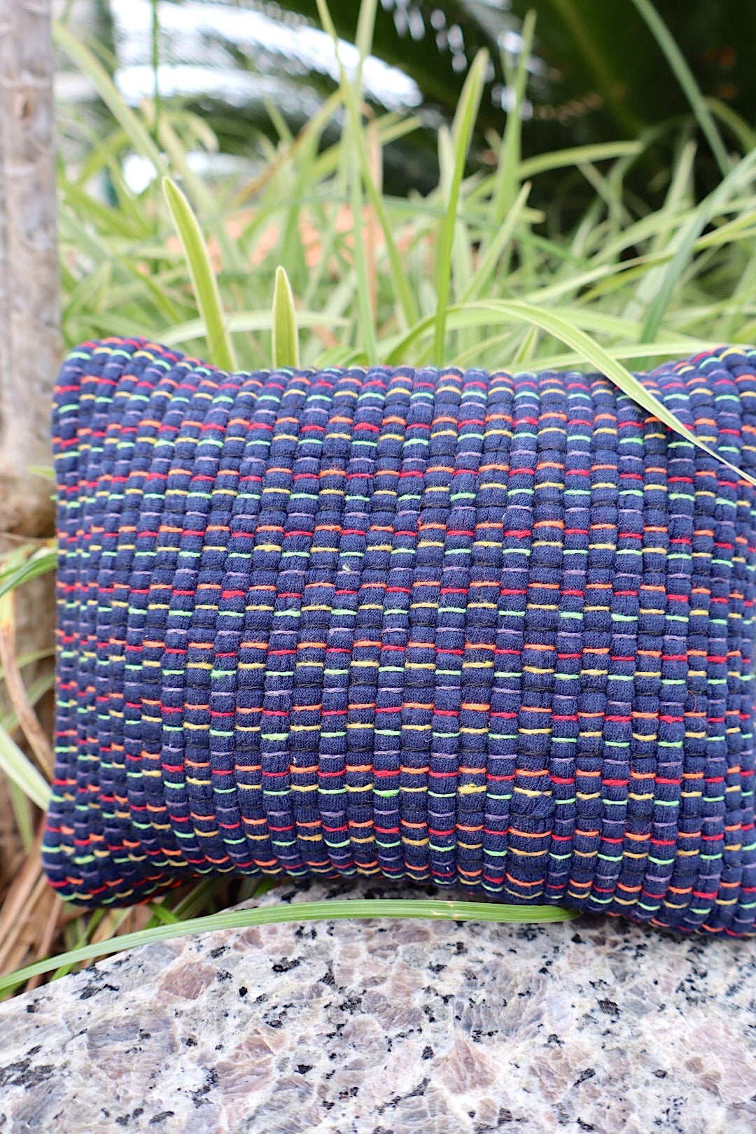 Peso de Porta Tijolinho Malha Azul Marinho