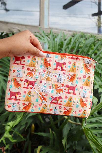 Necessaire Porta Calcinha Limpinha Sujinha P Cachorros Laranja