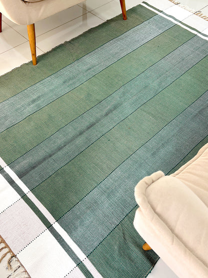 Tapete em Malha Moldura Verde 1,50x2,00m