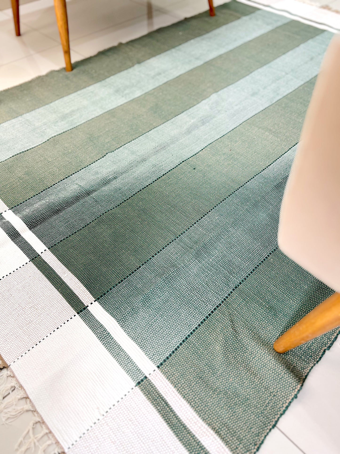 Tapete em Malha Moldura Verde 1,50x2,00m