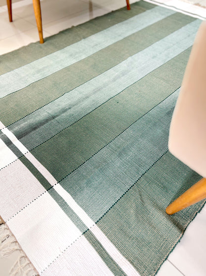 Tapete em Malha Moldura Verde 1,50x2,00m