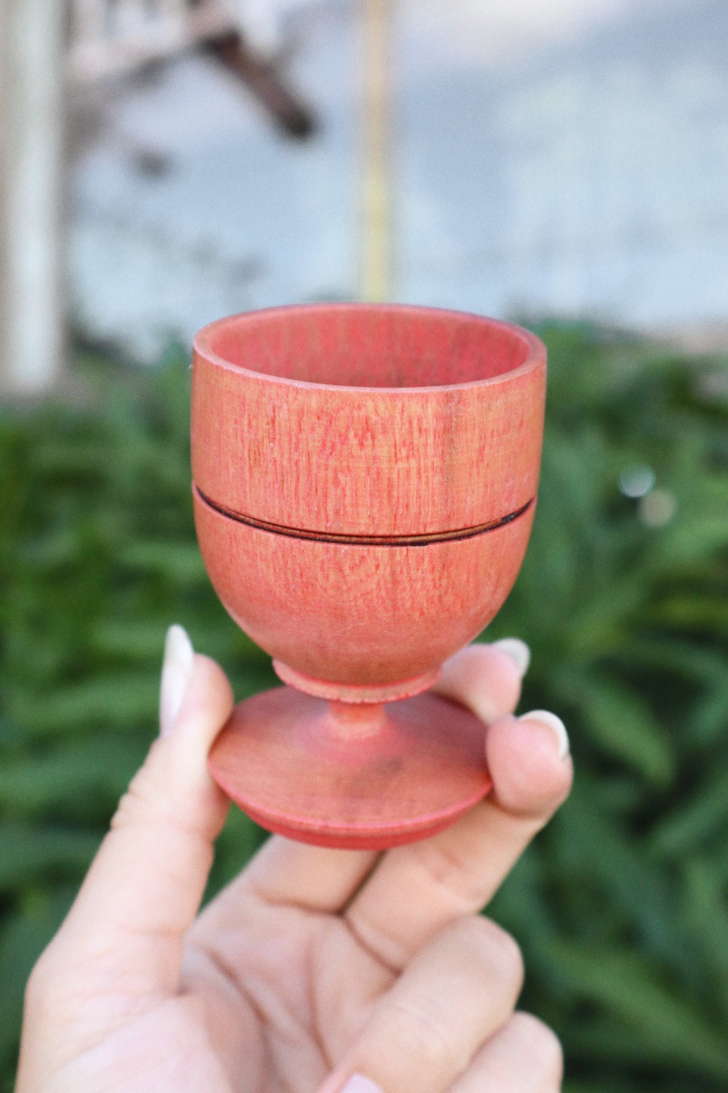 Mini Taça de Madeira 7cm