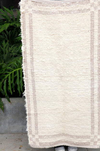 Tapete Médio Dupla Face Felpudo Rosê Sem Franja 0,80x1,40m