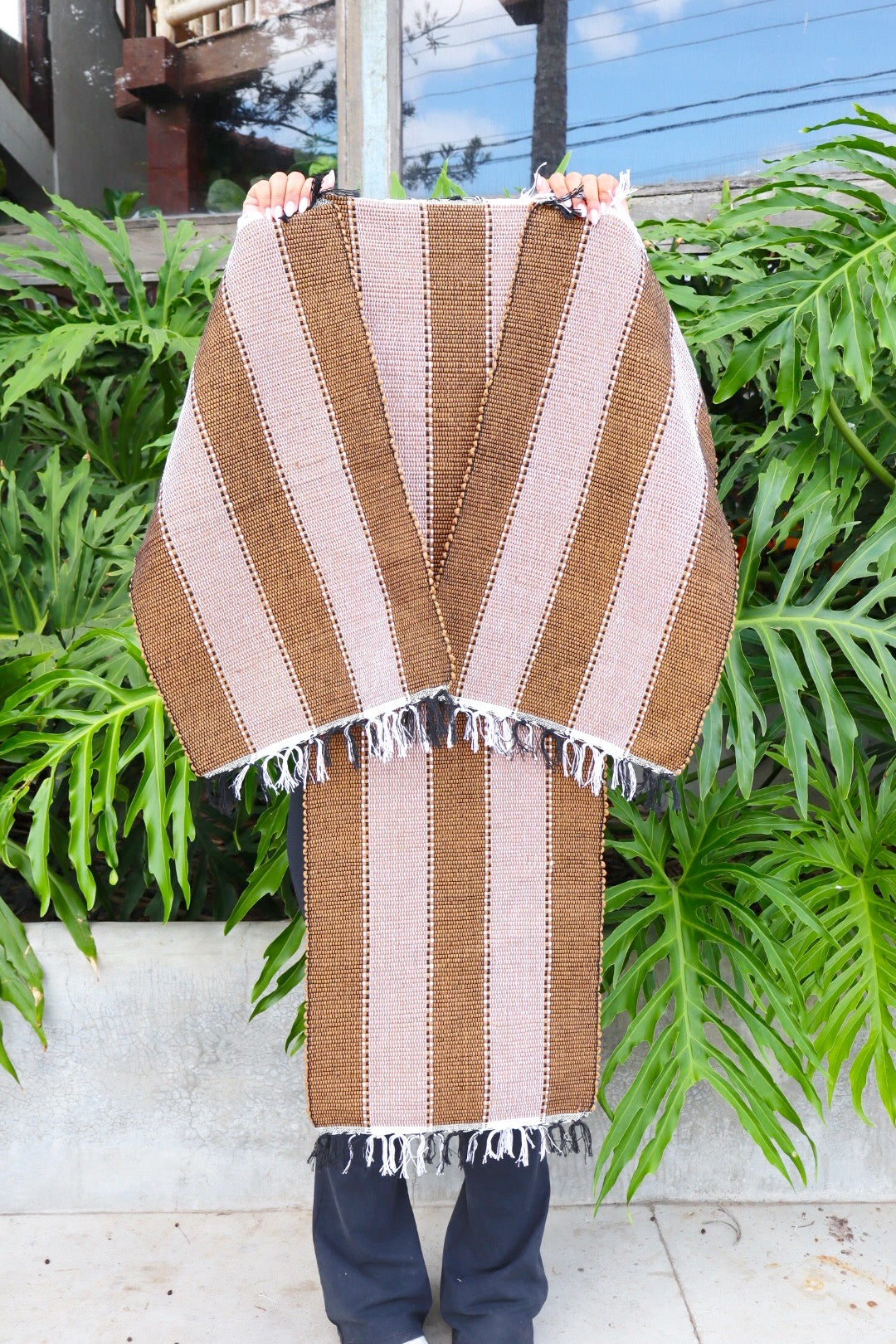 Jogo de Passadeira Malha com 3 Peças Caramelo Mini