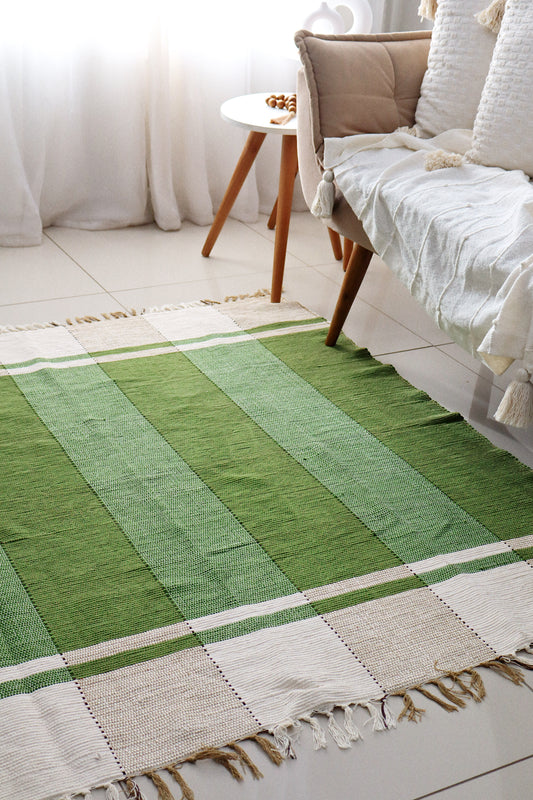 Tapete em Malha Moldura Verde 1,50x1,50m