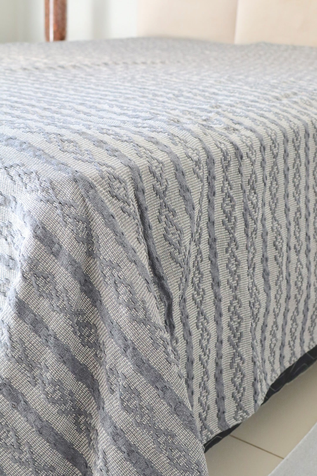 Colcha Casal Riachuelo Cinza 2,10x2,40m