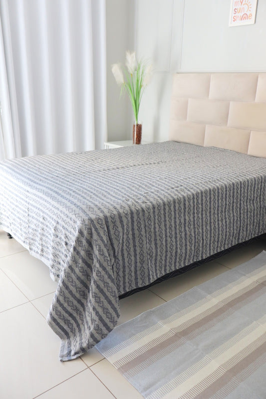 Colcha Casal Riachuelo Cinza 2,10x2,40m