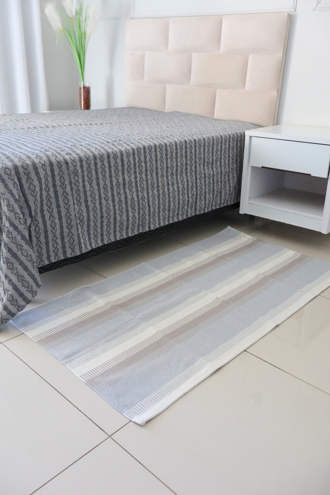 Colcha Casal Riachuelo Cinza 2,10x2,40m