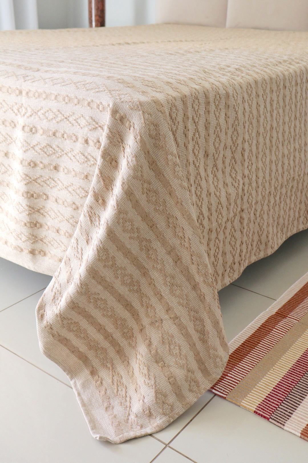 Colcha Casal Riachuelo Bege 2,10x2,40m