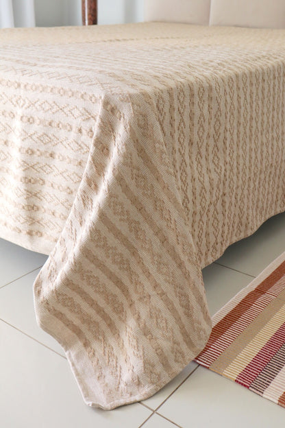 Colcha Casal Riachuelo Bege 2,10x2,40m