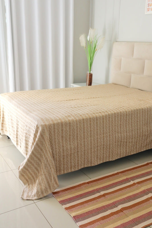 Colcha Casal Riachuelo Bege 2,10x2,40m