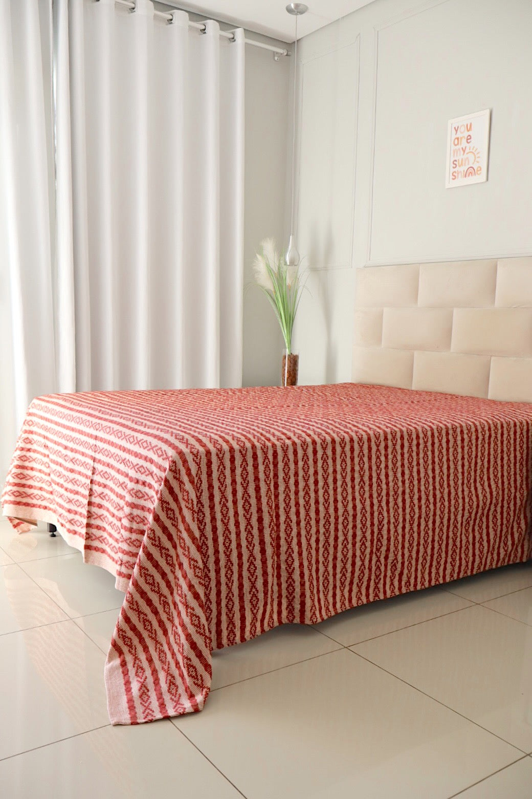 Colcha Casal Riachuelo Terracota 2,10x2,40m