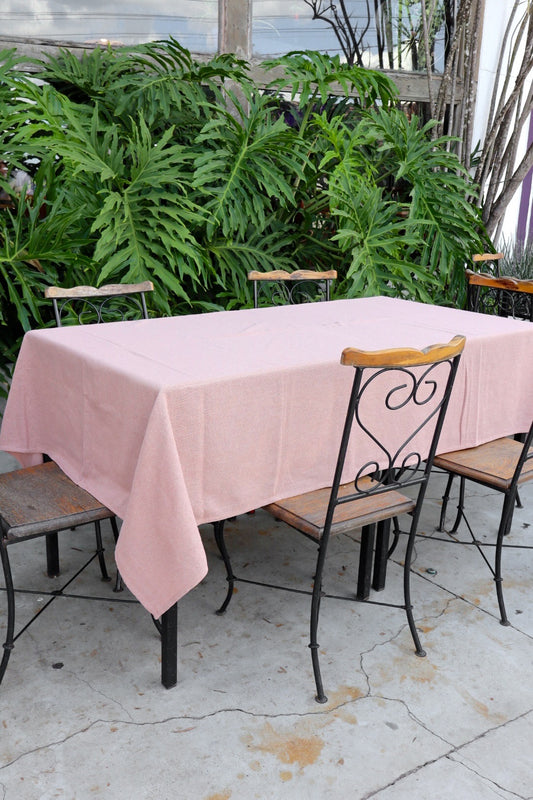 Toalha de Mesa Algodão Nude Lisa 1,5mx2,2m