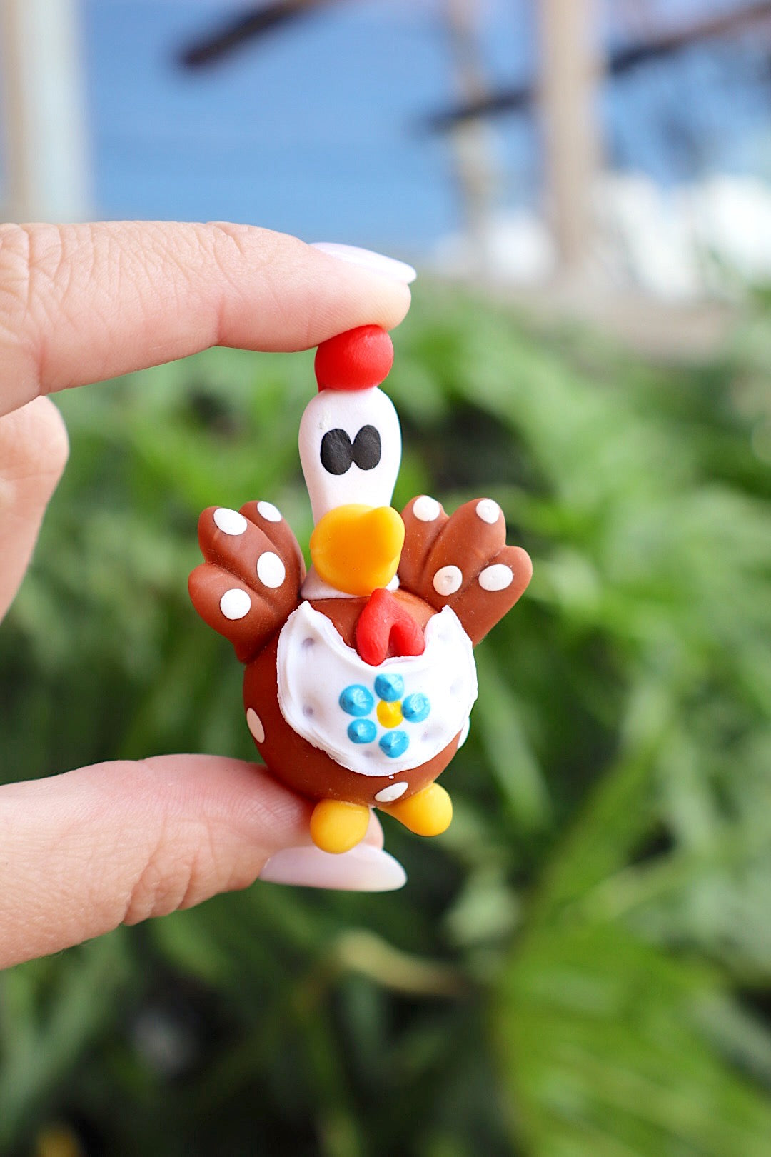 Ímã de Geladeira Galinha Avental