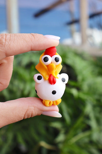 Ímã de Geladeira Galinha Lenço