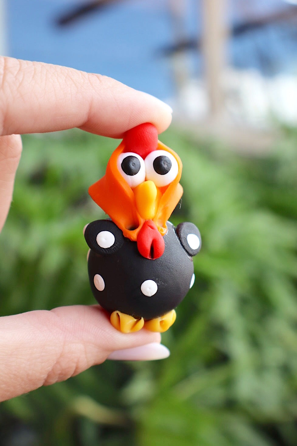 Ímã de Geladeira Galinha Lenço