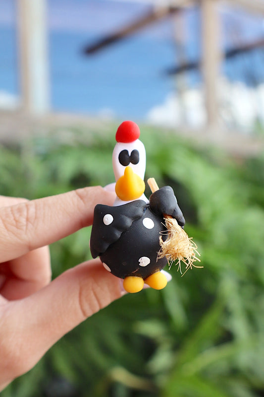 Ímã de Geladeira Galinha Vassourinha