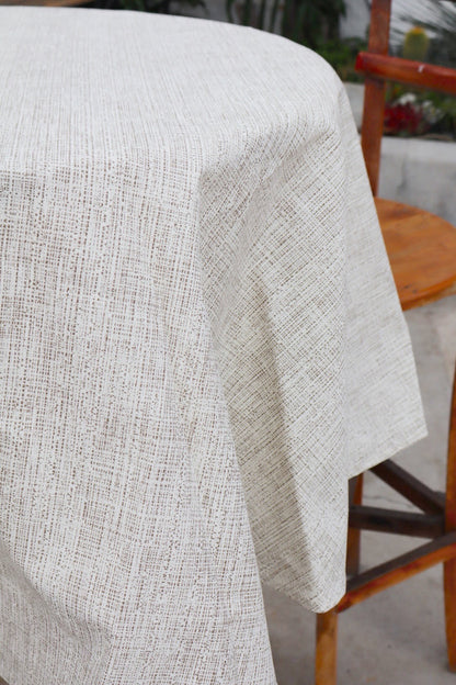 Toalha de Mesa Impermeável Redonda Mesclada