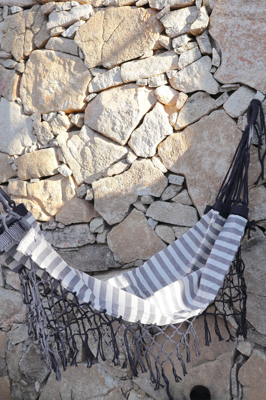 Rede Infantil para Bebês / Rede para Pets Preta Listrada