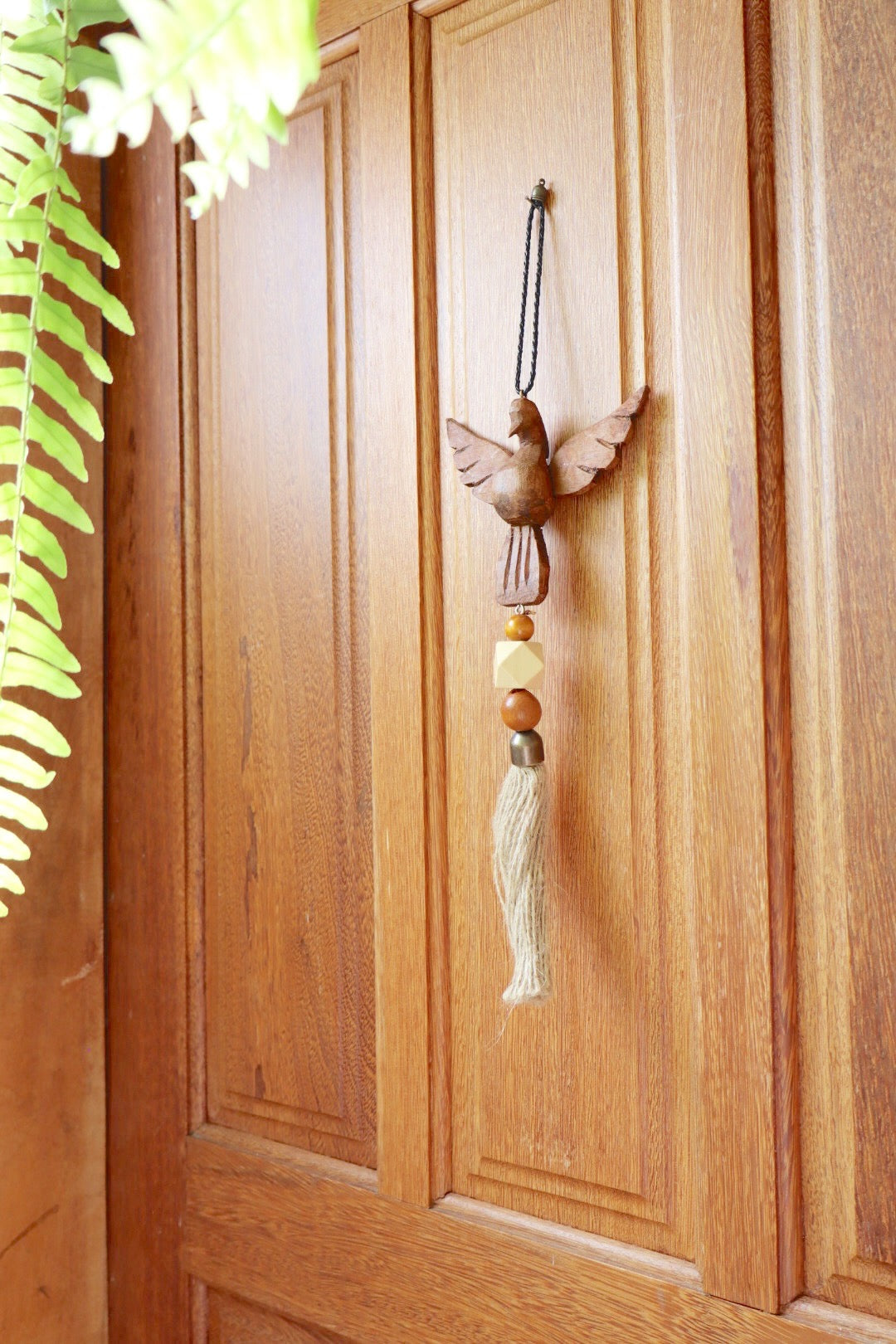 Enfeite de Porta / Divino Retrovisor Decorativo Divino Tons Naturais