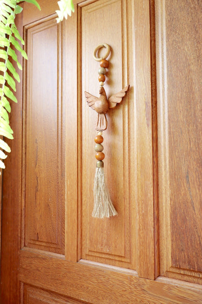 Enfeite de Porta / Divino Decorativo com Argola Divino Tons Terrosos