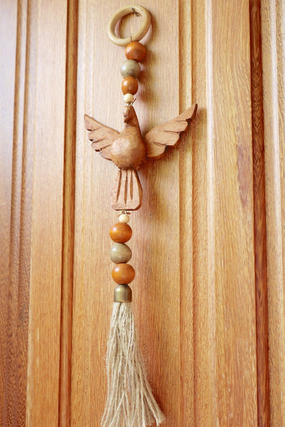 Enfeite de Porta / Divino Decorativo com Argola Divino Tons Terrosos