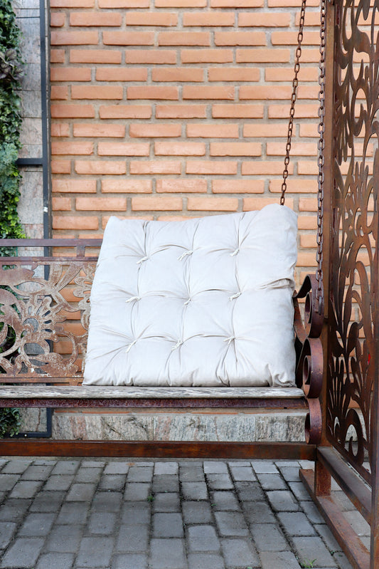Almofada Futon 55x55cm Suede Cru