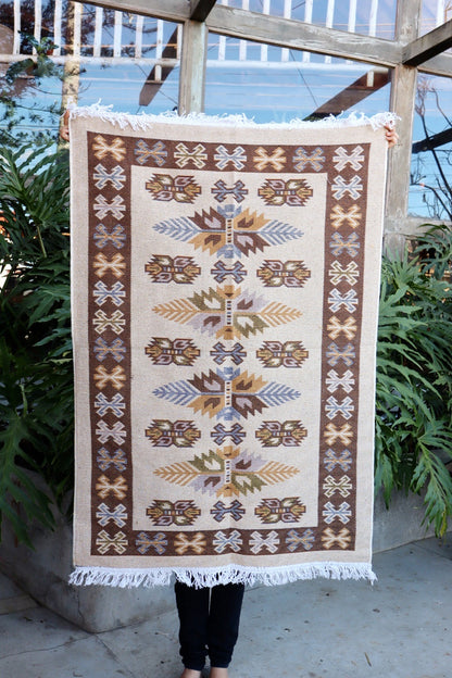 Tapete Kilim Antep 1,00x1,50m Marrom DES 001