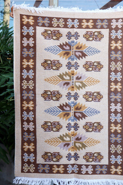 Tapete Kilim Antep 1,00x1,50m Marrom DES 001