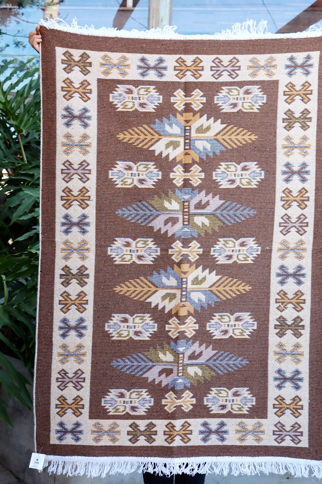 Tapete Kilim Antep 1,00x1,50m Marrom DES 001