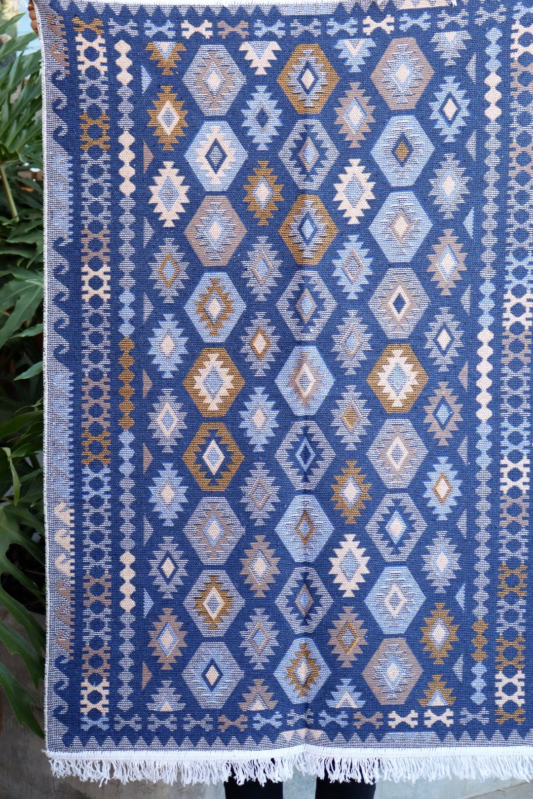 Tapete Kilim Antep 1,00x1,50m Azul DES 003