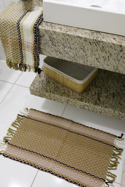 Kit 2 Peças de Lavabo Coroa Bege