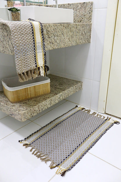 Kit 2 Peças de Lavabo Coroa Cinza