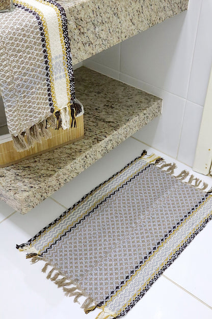 Kit 2 Peças de Lavabo Coroa Cinza