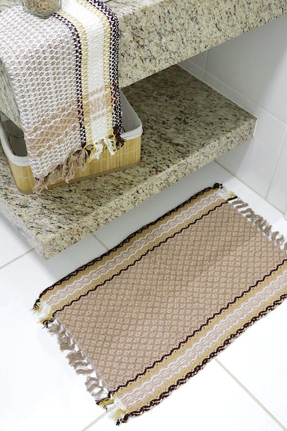 Kit 2 Peças de Lavabo Coroa Café com Leite