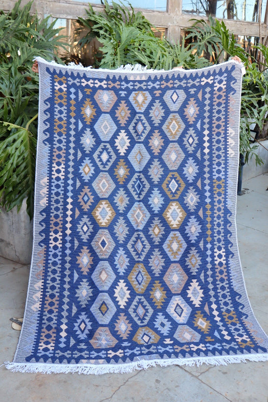 Tapete Kilim Antep 2,00x3,00m Azul DES 003