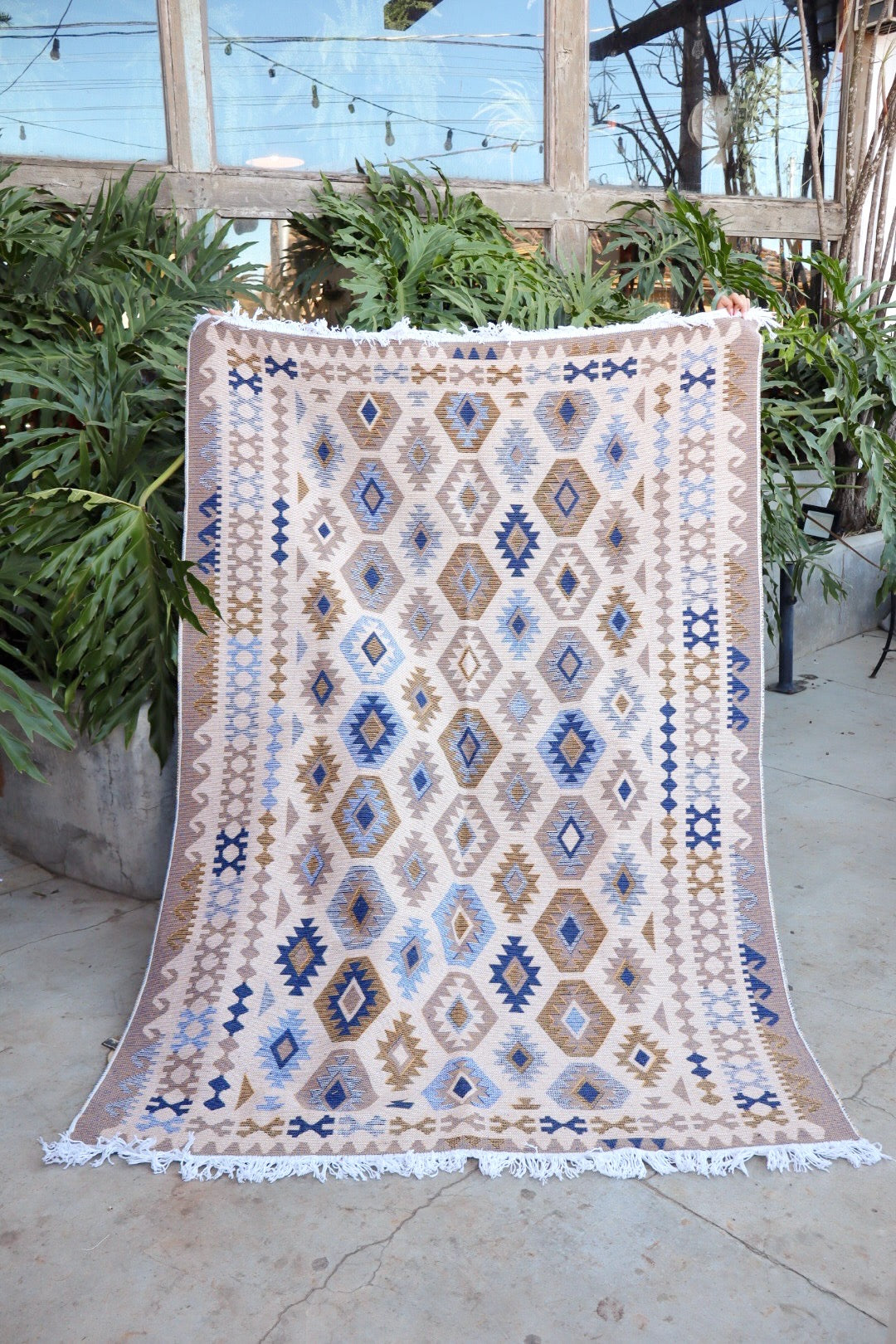 Tapete Kilim Antep 2,00x2,40m Azul DES 003