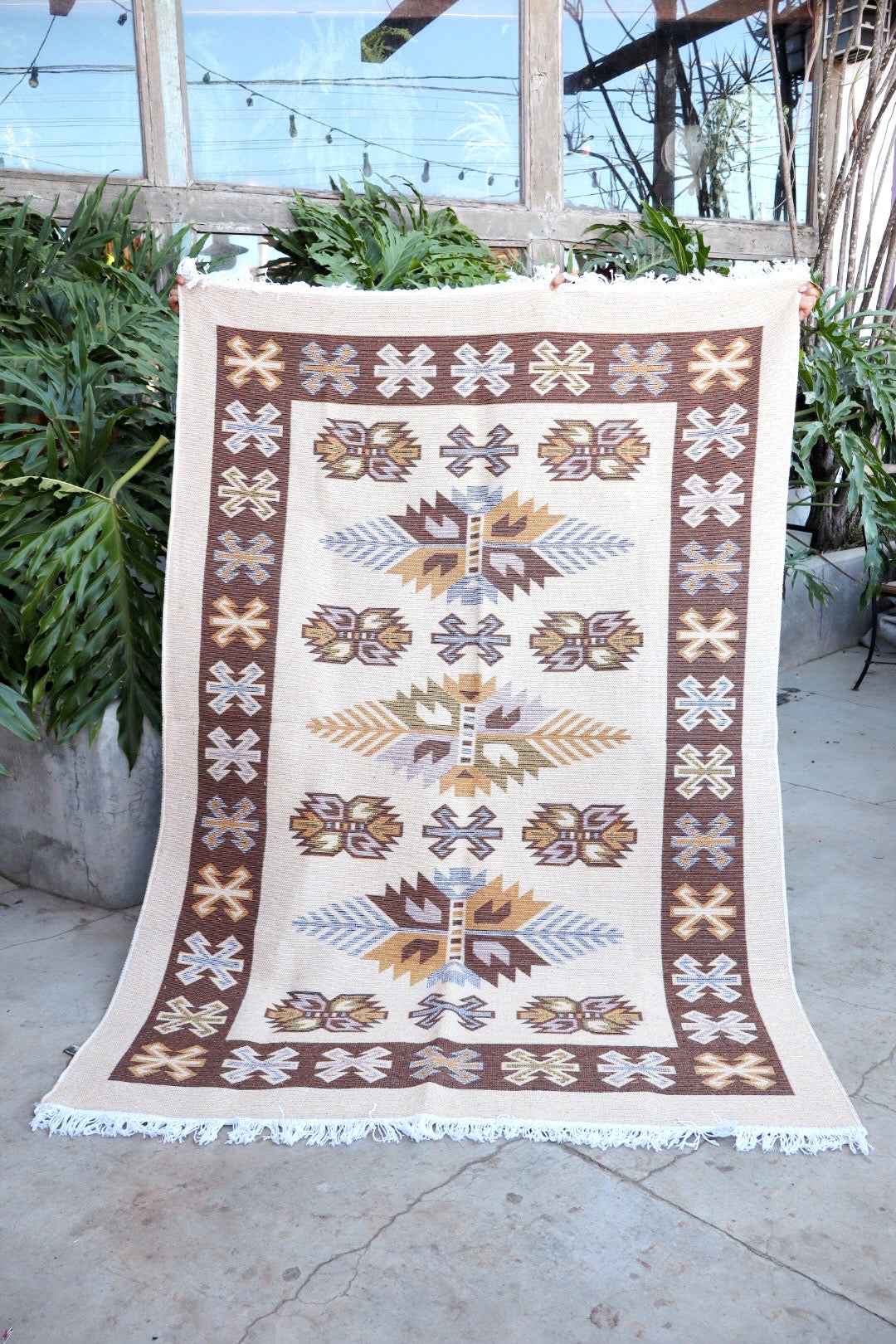 Tapete Kilim Antep 2,00x2,40m Marrom DES 001