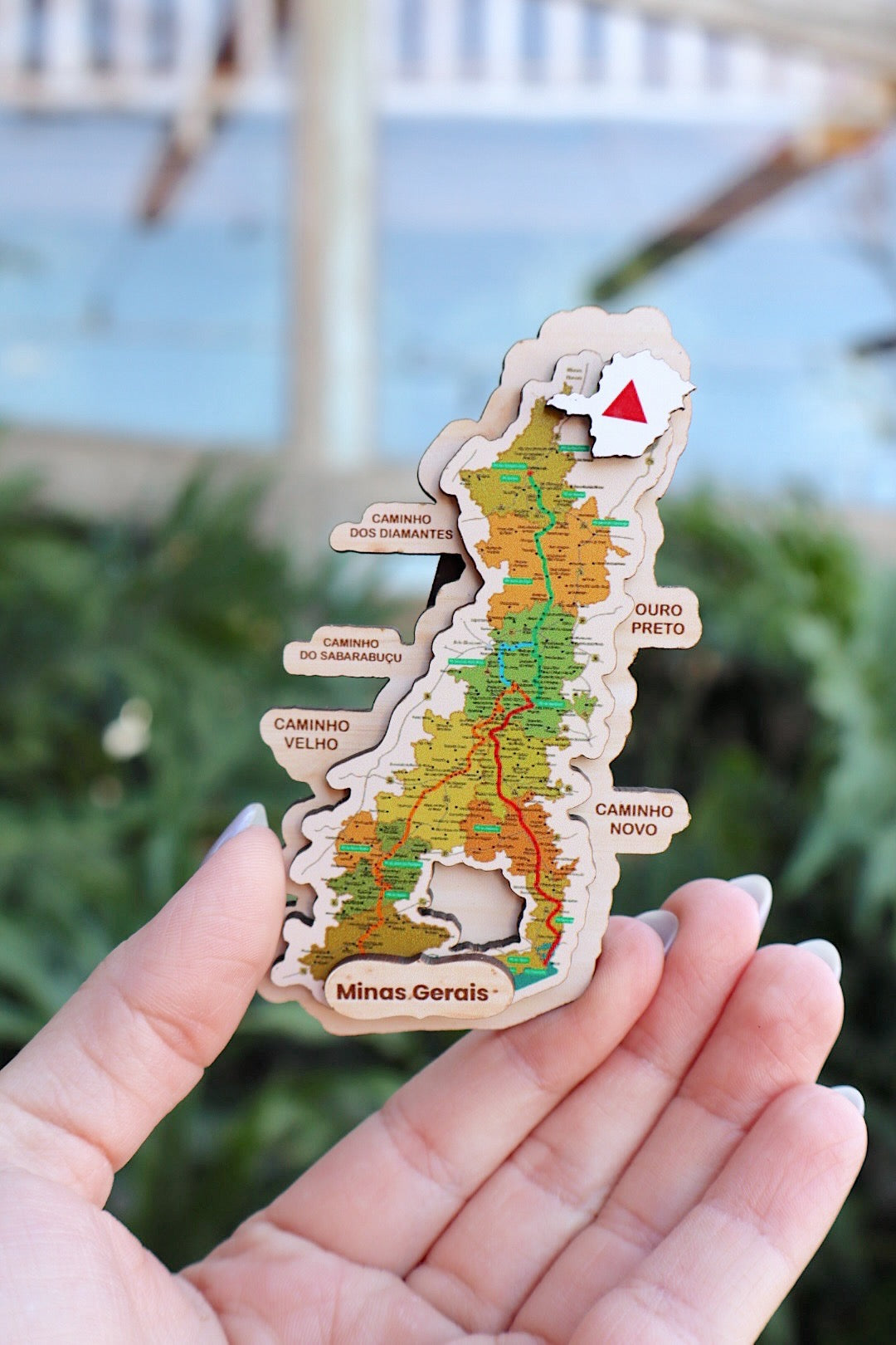 Ímã de Geladeira Mapa Estrada Real