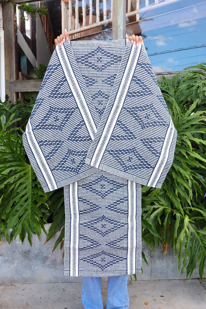 Jogo de Passadeira Algodão Marajó Azul Marinho